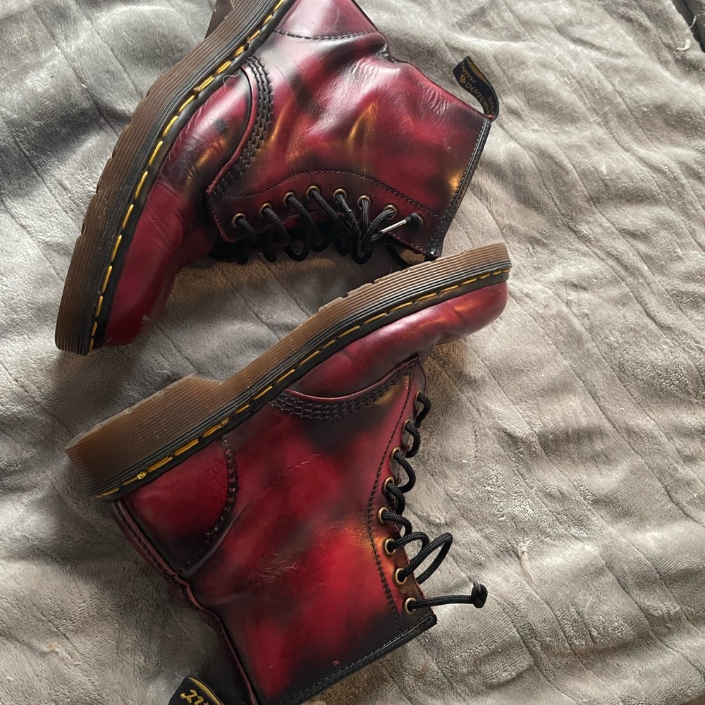 Dr. Martens Oxblood Combat Boots - Picture 5 of 7